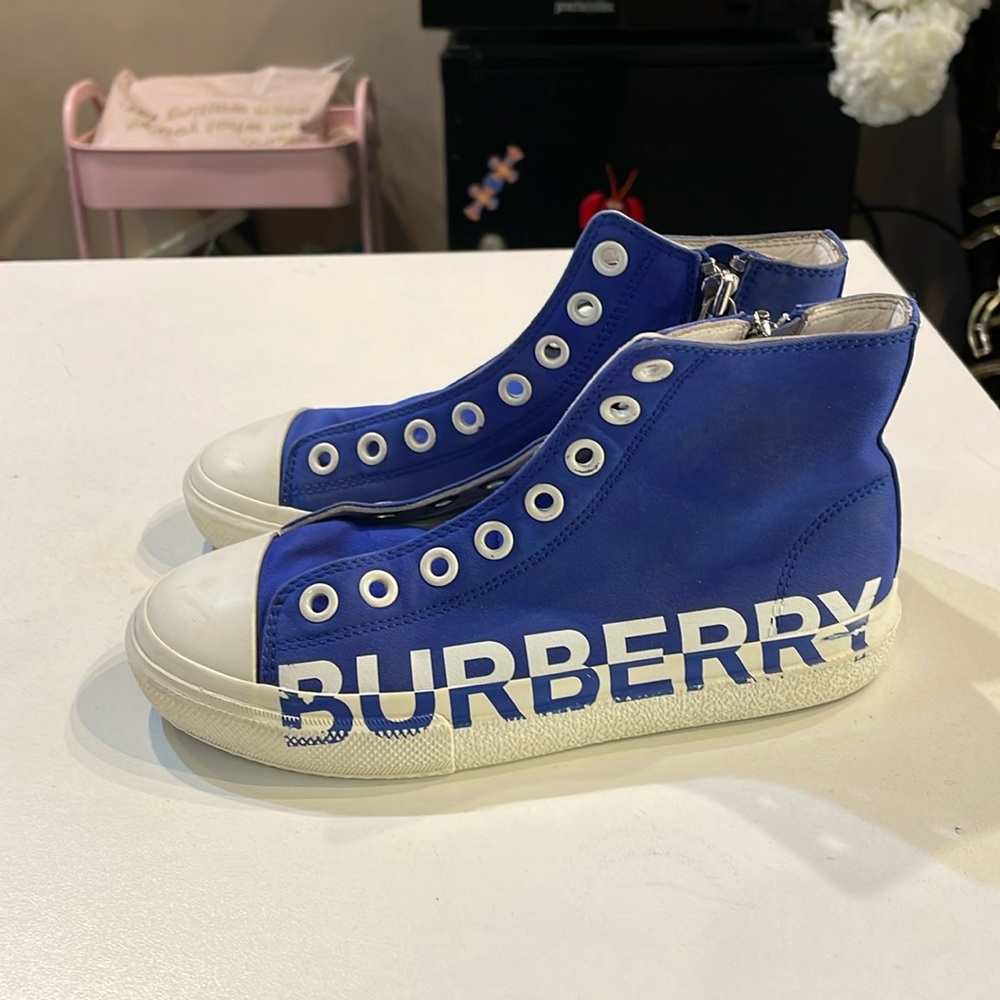 Blue Burberry sneakers